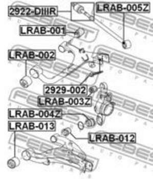 LAND ROVER DISCOVERY III (L319) 2.7 TDV6 4x4 EIXO TRASEIRO INFERIOR INTERNO 2004 2009 10x10x10