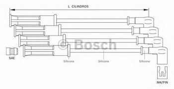 CABO VELA RENAULT LOGAN I (LS_) 1.6 Expression Flex (LS16, LS1U, LS1A, LS0T) 2007 2012 26X14X6