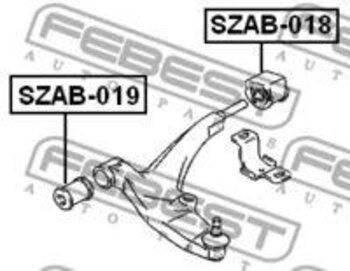 BUCHA BANDEJA SUZUKI BALENO SW (EG) 1.6 GS 16V (SY416) EIXO INFERIOR FRONTAL À FRENTE 1995 2005