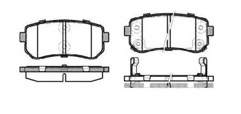 PASTILHA FREIO HYUNDAI i30 (FD) 2.0 GLS CVVT EIXO TRASEIRO 2009 2012 93,2X41,2X15,9