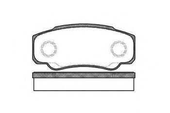 PASTILHA FREIO FIAT DUCATO Van de Passageiro (250_, 560_) 2,3 D Multijet Minibus Extralongo EIXO TRASEIRO 2018 2023 109,7X49,9X20,1