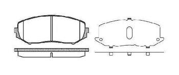 PASTILHA FREIO SUZUKI GRAND VITARA II (JT, TE, TD) 2.0 Limited Edition (JB420) EIXO DIANTEIRO 2010 2016 137,9X54,9X17