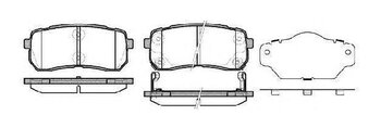 PASTILHA FREIO HYUNDAI SANTA FÉ II (CM) 2.4 GLS 2011 2012 110,5X47,8X15,5