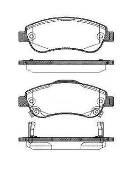 PASTILHA FREIO HONDA CR-V III (RE_) 2.0 i EXL 4WD (RE5, RE2) EIXO DIANTEIRO 2006 2011 151X60,3X19