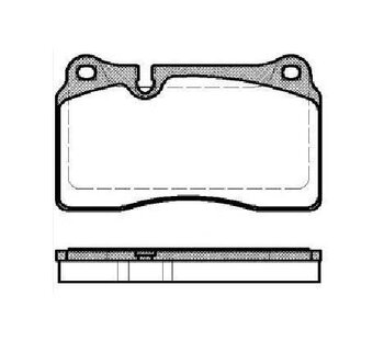 PASTILHA FREIO AUDI TT (8J3) 2.5 RS quattro EIXO DIANTEIRO 2013 2014 131,8X77,3X16,8