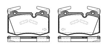 PASTILHA FREIO MINI MINI Roadster (R59) Cooper S EIXO DIANTEIRO 2011 2015 121,0X75,6X14,8