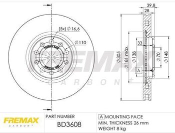 KIT 2 PÇs DISCO FREIO FIAT TORO (226_) 2.0 Freedom Turbodiesel (226.115) DIANT 2016 2018 31X31X12