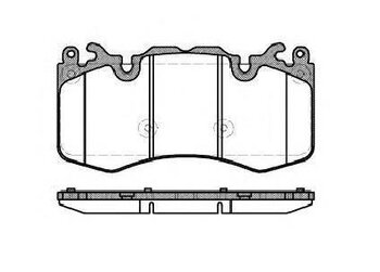 PASTILHA FREIO LAND ROVER RANGE ROVER SPORT II (L494) 4.4 HSE V8 4x4 EIXO DIANTEIRO 2015 EM DIANTE 189,9X95,5X16,9