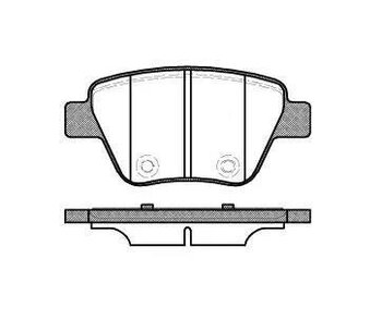 PASTILHA FREIO AUDI A3 Sportback (8PA) 2.0 TFSI EIXO TRASEIRO 2008 2014 109,3X53,4X16,5