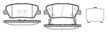 PASTILHA FREIO HYUNDAI SANTA FÉ III (DM, DMA) 3.3 GLS 4WD EIXO TRASEIRO 2013 2019 116,8X48,3X15,5