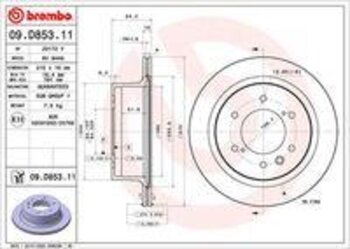 KIT 2 PCs DISCO FREIO MITSUBISHI PAJERO SPORT III (KS_) 2.4 DI-D 4x4 TRAS 2019 EM DIANTE 84