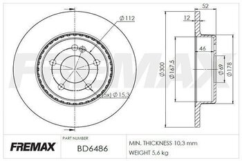 KIT 2 PÇs DISCO FREIO MERCEDES-BENZ C-CLASS (W205) C 180 Avantgarde, Exclusive (205.040, 205.140) TRAS 2014 2021 31X31X12