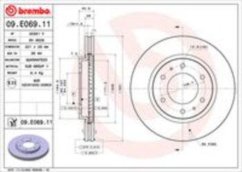 KIT 2 PCs DISCO FREIO MITSUBISHI L200 TRITON (KJ_, KK_, KL_) 2.4 2015 EM DIANTE 46