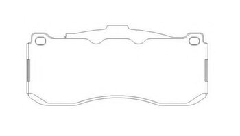 PASTILHA FREIO BMW 3 (E90) 320 i DIANT 2004 2007 164,8X73,5X16,5