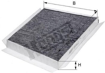 FILTRO ACD MERCEDES-BENZ C-CLASS (W203) C 200 Kompressor (203.042) 2002 2007 275X190X26