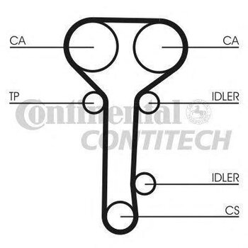 CORREIA DENTADA FORD FOCUS I (DAW, DBW) 1.8 GL 16V 2000 2004 20X25X6