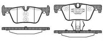 PASTILHA FREIO BMW 1 (F21) 116 i EIXO TRASEIRO 2011 EM DIANTE 123,0X46,9X17,3