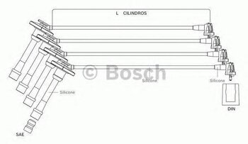 CABO VELA TOYOTA COROLLA (_E11_) 1.8 SE (AE112) 1997 2002 26x14x6