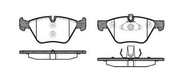 PASTILHA FREIO BMW 1 (E81) 120 i EIXO DIANTEIRO 2007 2011 154,8X155,2X63,6