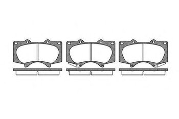 PASTILHA FREIO MITSUBISHI PAJERO IV (V8_W, V9_W) 3.2 DI-D FULL 3D 4WD (V98W, V88W) DIANT 2010 2021 134,5X77X17