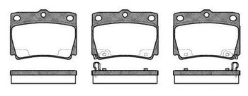 PASTILHA FREIO MITSUBISHI PAJERO II (V3_W, V2_W, V4_W, V5_W) 2.8 TD (V46W, V26W) EIXO TRASEIRO 1992 2000 78,8X58,9X15