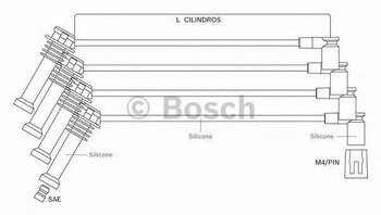 CABO VELA FORD USA ECOSPORT 1.6 XL 2003 2007 26X14X6