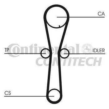 CORREIA DENTADA CHRYSLER PT CRUISER (PT_) 2.0 2000 2004 20x25x6