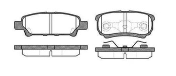 PASTILHA FREIO MITSUBISHI AIRTREK I (CU_W) 2.0 Turbo 4WD (CU2W) TRAS 2004 2006 15,5