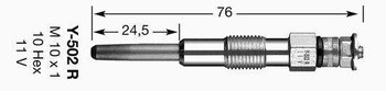 VELA AQUECEDORA DS AIRCROSS 2.8 D 1999 2002 12X3X3