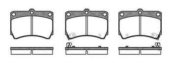 PASTILHA FREIO MAZDA MX-3 (EC) 1.6 DIANT 1991 1993 91,8X64X15,3