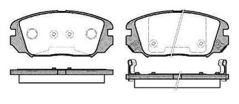 PASTILHA FREIO HYUNDAI TUCSON (JM) 2.0 Tração integral EIXO DIANTEIRO 2004 2010 131,6X59,9X16,9