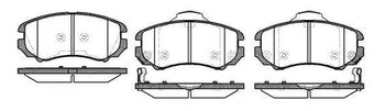 PASTILHA FREIO HYUNDAI TUCSON (JM) 2.7 Tração integral EIXO DIANTEIRO 2004 2010 131,6X59,9X16,9