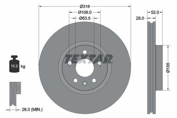 VOLVO S60 II (134) T6 AWD EIXO DIANTEIRO 2010 2014 52