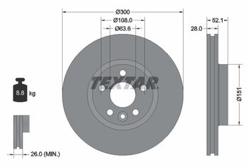 VOLVO S80 II (124) 3.2 AWD EIXO DIANTEIRO 2006 2010 52,1