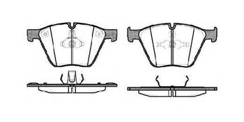 PASTILHA FREIO BMW 1 (E81) 118 I 750 i xDrive DIANT 2008 2015 192,30X20,30X96,6