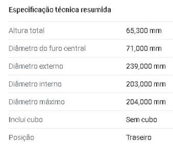 KIT 2 PÇs DISCO FREIO PEUGEOT 208 II (UB_, UP_, UW_, UJ_) 1.6 208 FlexFuel TRAS 2020 2022 30X30X12