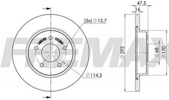 DISCO FREIO NISSAN X-TRAIL II (T31) 2.0 SE/LE 4x4 2007 2009