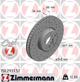 DISCO FREIO BMW 5 (G30, F90) 530 i EIXO DIANTEIRO LADO DIREITO 2017 2020 66