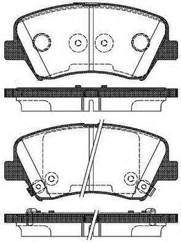 PASTILHA FREIO HYUNDAI i30 (GD) 1.6 16V Flex EIXO DIANTEIRO 2012 2014 132,9X59,8X17,8