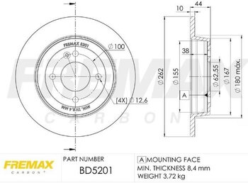 KIT 2 PÇs DISCO FREIO KIA RIO IV (YB, SC, FB) 1.6 Flex EIXO TRASEIRO 2020 2021 43,9