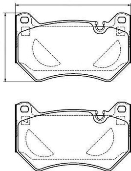 PASTILHA FREIO AUDI Q5 Sportback (FYT) 45 TFSI Mild Hybrid quattro 2021 2022 135,4X81X16,6