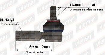 TERMINAL DIRECAO CHEVROLET EQUINOX 1.5 2019 2020