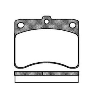 PASTILHA FREIO ASIA MOTORS HI-TOPIC (AM 725) 0.8 DIANT 1992 2002 78,7X63,5X13,4