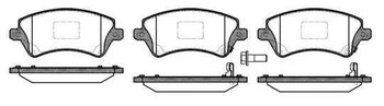 PASTILHA FREIO TOYOTA COROLLA Sedan (_E15_, _E14_) 1.8 Flex (ZZE142_) EIXO DIANTEIRO 2007 2014 131,5X57,3X17,8