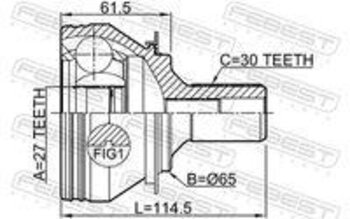 TULIPA MERCEDES-BENZ GLA-CLASS (X156) GLA 200 (156.943) EIXO DIANTEIRO DO LADO DA RODA 2014 2019 114