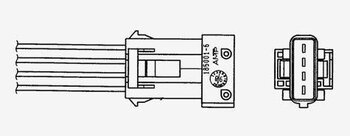 SONDA LAMBDA - SENSOR OXIGENIO DS AIRCROSS 1.8 16V 2000 EM DIANTE 10x10x4