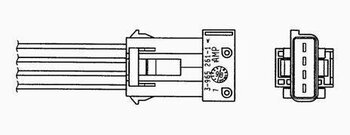 SONDA LAMBDA - SENSOR OXIGENIO PEUGEOT 306 caixa/fastback 1.4 1996 2001 10x10x4