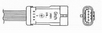 SONDA LAMBDA - SENSOR OXIGENIO RENAULT 19 I (B/C53_) 1.2 (KC0A, KC0K, KC0F, KC01) 1997 EM DIANTE 10x10x4