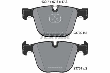 PASTILHA FREIO BMW 7 (E65, E66, E67) 760 i, Li EIXO TRASEIRO 2003 2008 139,5X67X17,3