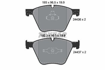 PASTILHA FREIO BMW X5 (F15, F85) xDrive 50 i M Sport EIXO DIANTEIRO 2013 2015 96,5X19,9